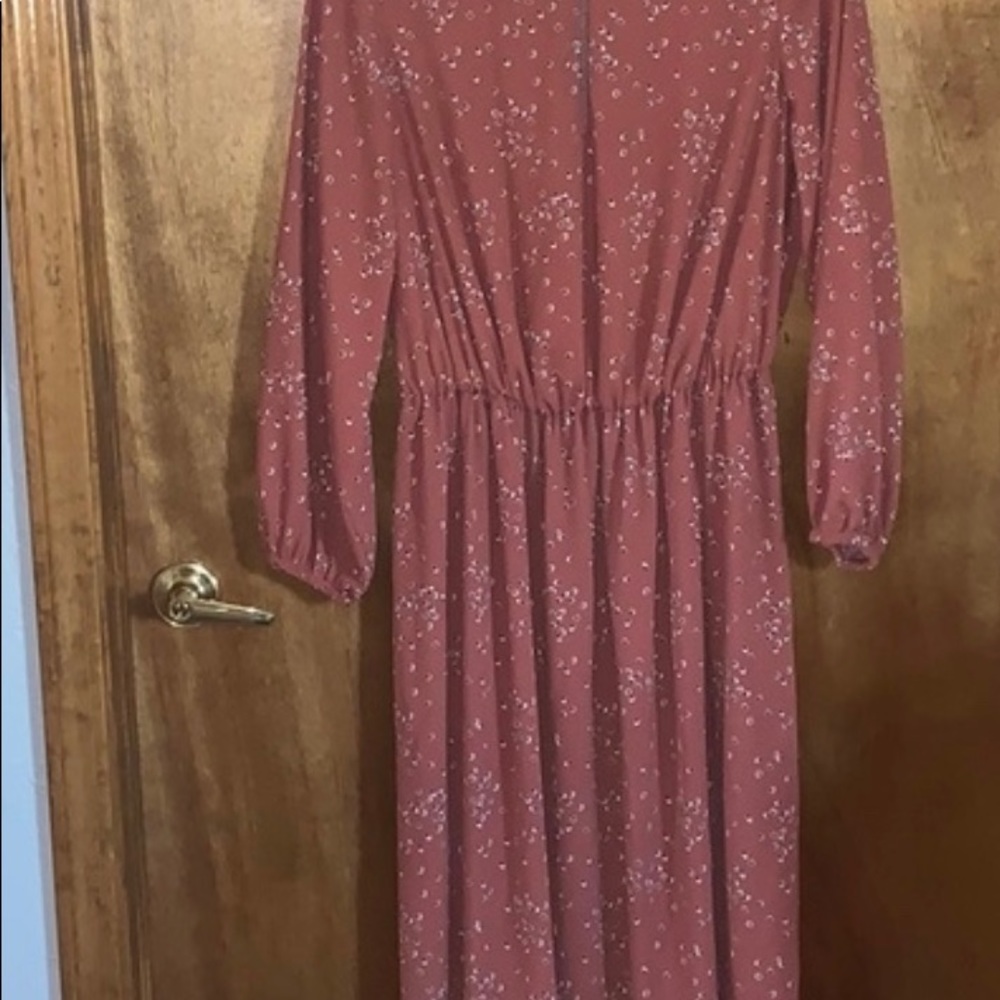 Ava & Viv 4xl Midi Dress with Long Sleeves